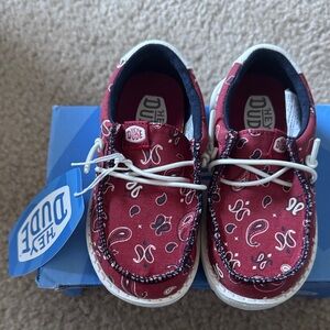 Hey Dude Kid shoes bandanna